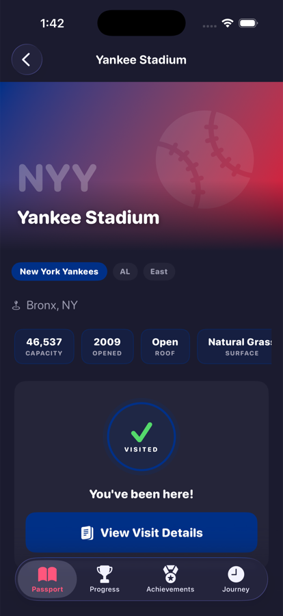 DiamondPassport stadium detail