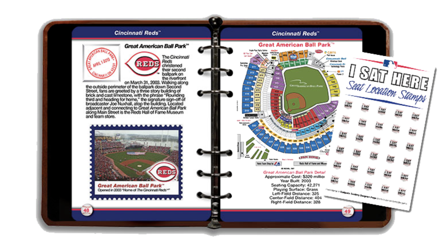 Seat location stamps insert